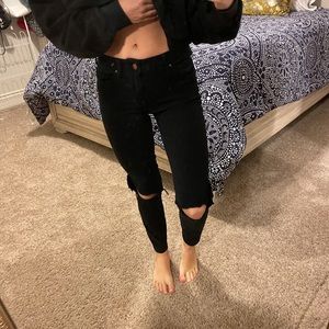 Ripped black jeans
